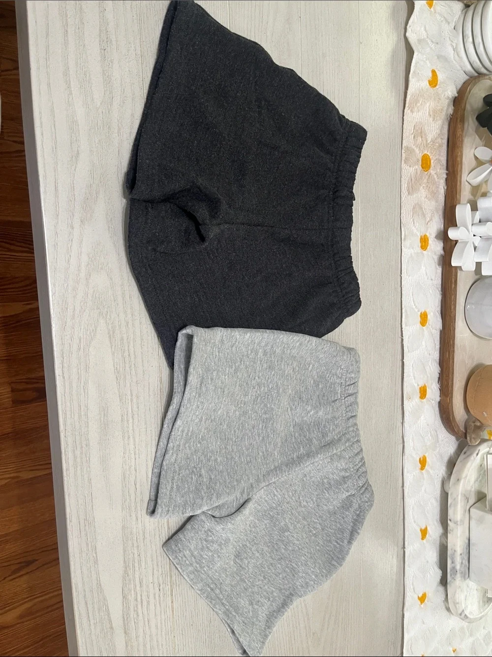 GAP Kids Fleece Shorts 2-Pack in Charcoal and Light Gray